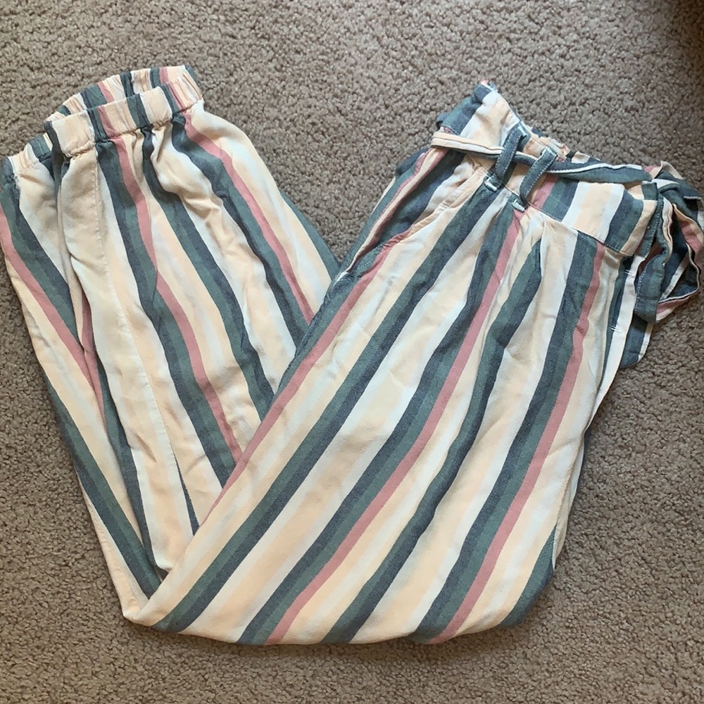 AE Striped Jogger Mom Pant Trouser